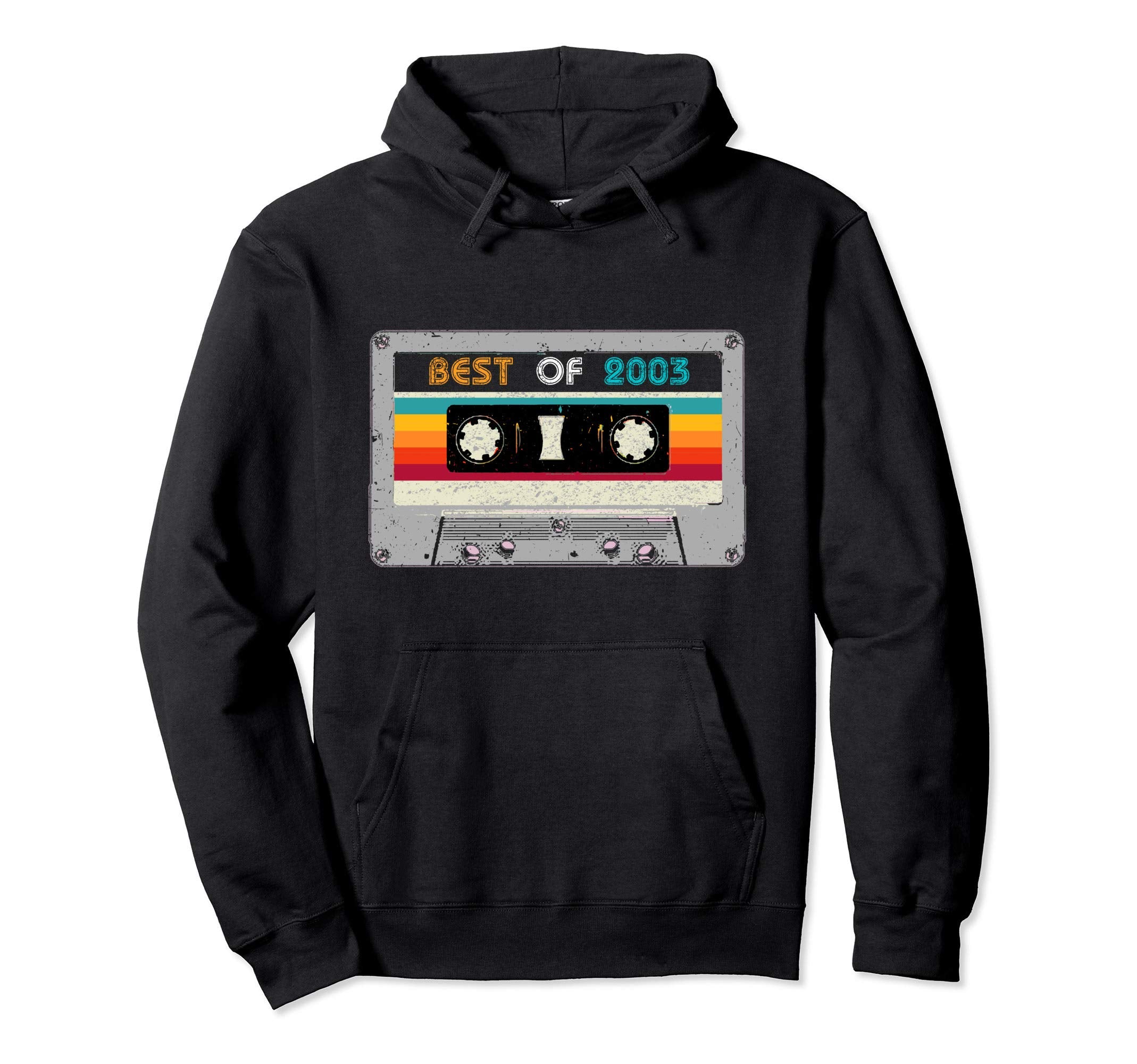 Best 2003 17Th Birthday Gift Cassette Tape Hoodie - Graphic Print Men Women - T-Shirt, Sweatshirt, Hoodie