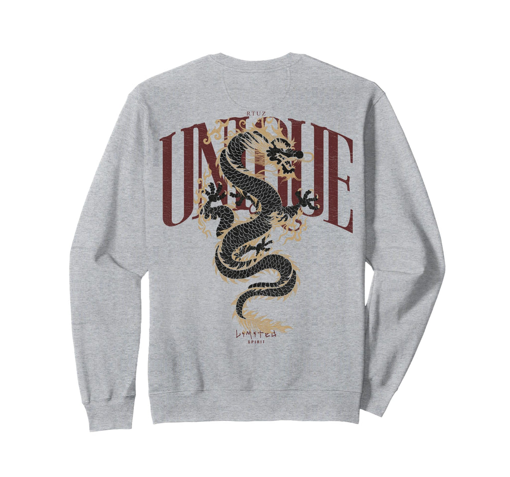 Aesthetic Back Dragon Y2K Sweatshirt - Aesthetic Graphic for Adults - T-Shirt, Sweatshirt, Hoodie