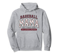 Baseball Mama Maroon Like Normal But Hoodie - Minimalist Print for Adults - T-Shirt, Sweatshirt, Hoodie