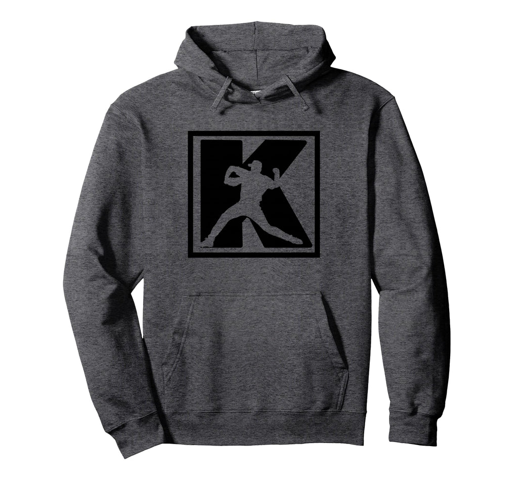Baseball Pitcher Strikeout K Hoodie - Fun Novelty Design Men Women - T-Shirt, Sweatshirt, Hoodie