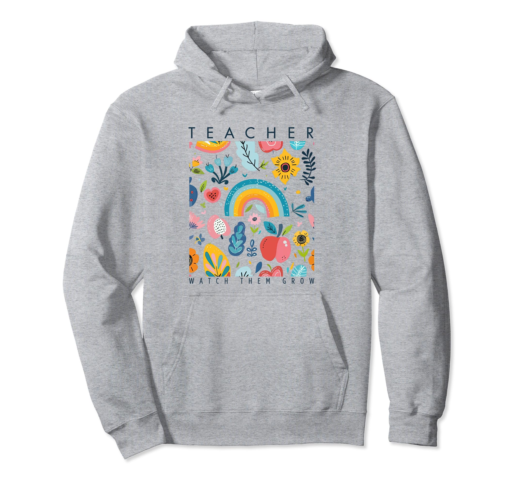 Teacher Boho Wildflower Birth Flower Hoodie - Graphic Print for Adults - T-Shirt, Sweatshirt, Hoodie