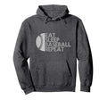 Funny Baseball Player Eat Sleep Hoodie - Unique Graphic for Adults - T-Shirt, Sweatshirt, Hoodie