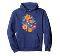 Colorful Hand Drawn Floral Boho Hoodie - Novelty Apparel Men Women - T-Shirt, Sweatshirt, Hoodie