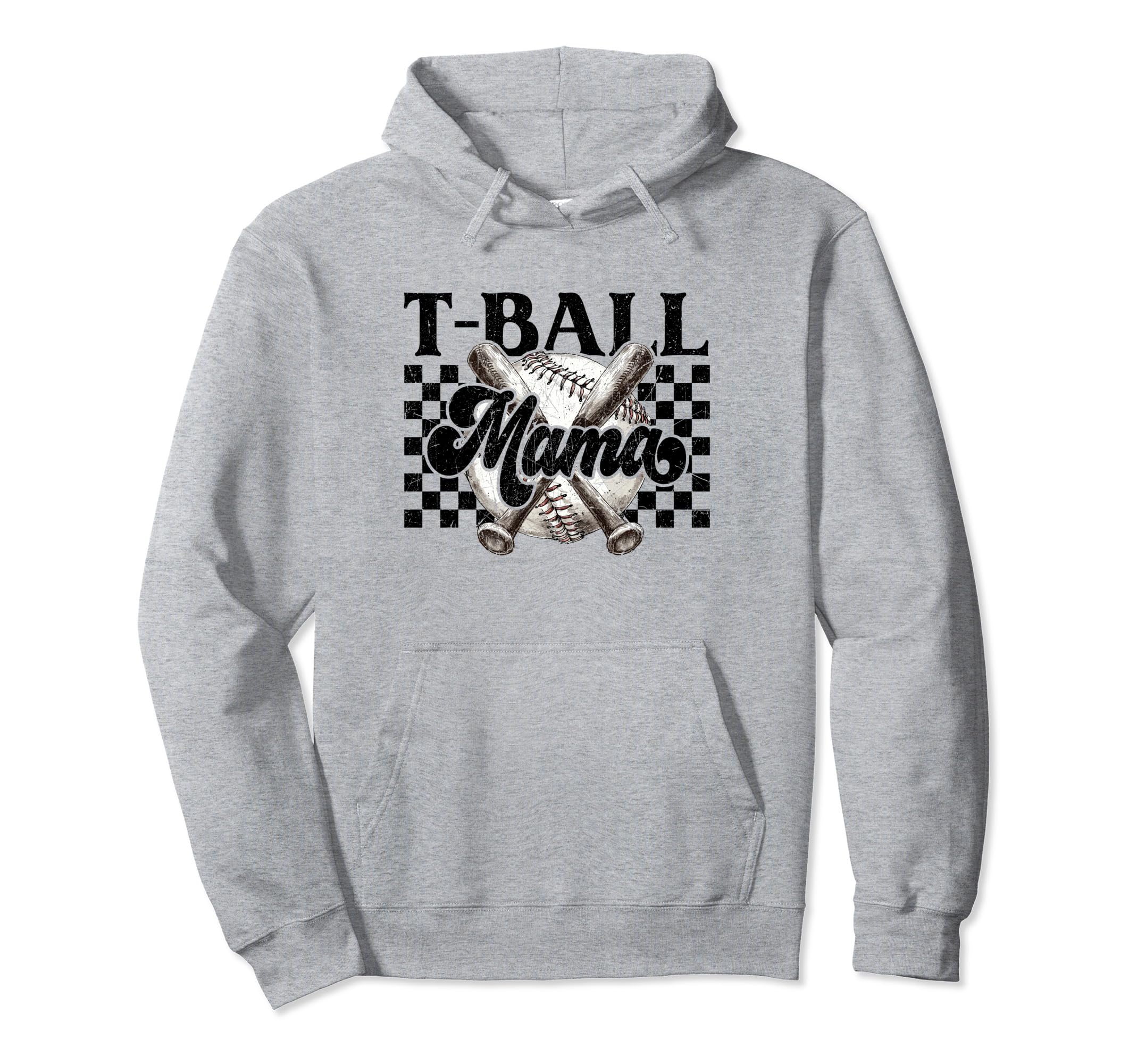 Tball Mom Baseball Essentials Mama Game Hoodie - Graphic Print for Adults - T-Shirt, Sweatshirt, Hoodie