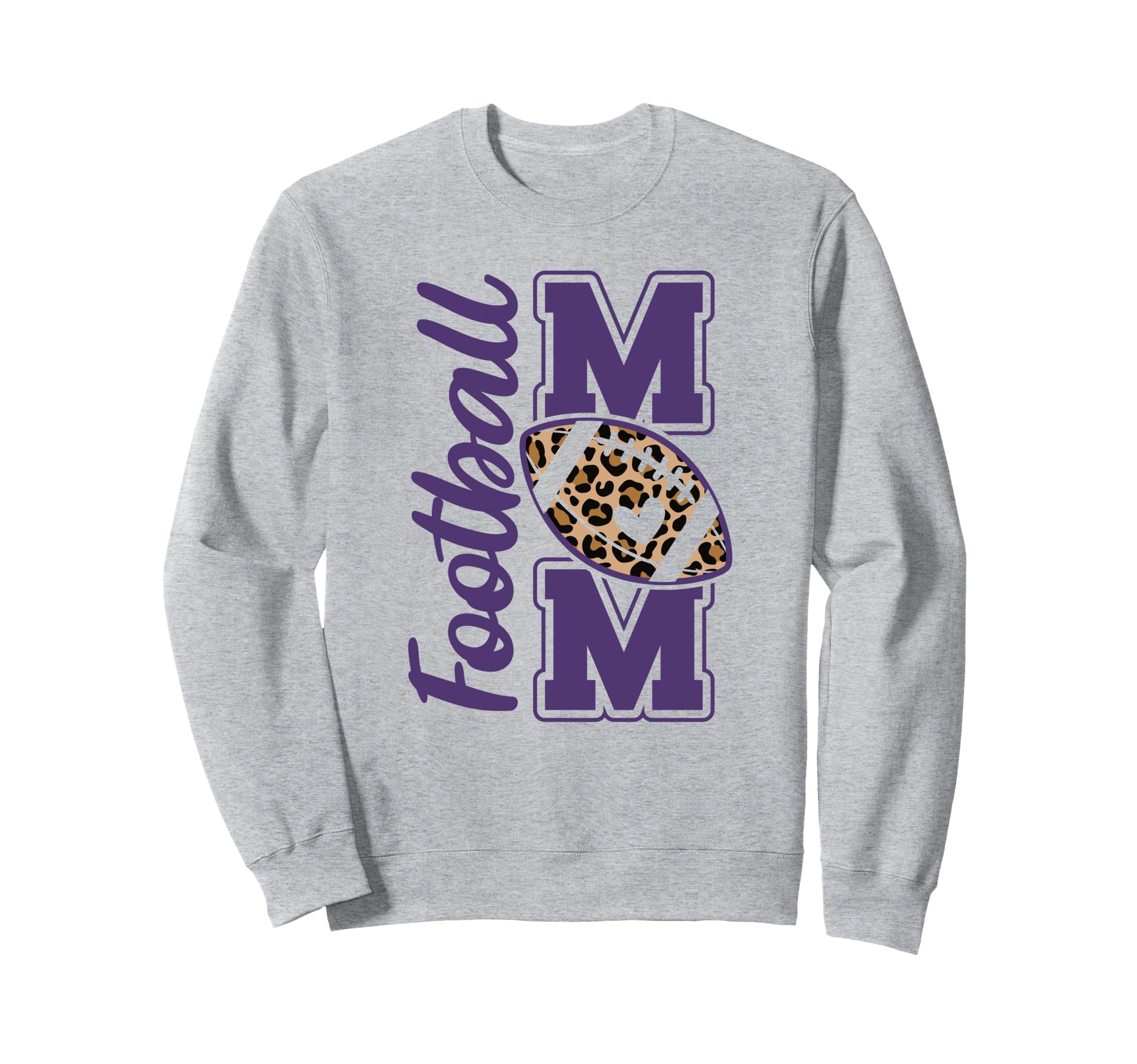 Game Day Leopard White And Purple Sweatshirt - Minimalist Print Unisex - T-Shirt, Sweatshirt, Hoodie