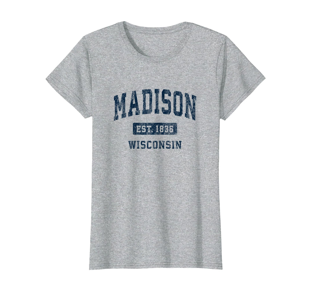 Madison Wisconsin Wi Athletic Sports T-Shirt - Novelty Apparel Men Women - T-Shirt, Sweatshirt, Hoodie