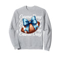 Cheer Fall Football Mom Blue Game Sweatshirt - Aesthetic Graphic Men Women - T-Shirt, Sweatshirt, Hoodie