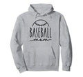 Baseball Mom Proud Mom Womens Sports Hoodie - Graphic Print for Adults - T-Shirt, Sweatshirt, Hoodie
