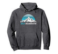 Ski Mammoth Ca Illustration Snow Hoodie - Trendy Graphic for Adults - T-Shirt, Sweatshirt, Hoodie