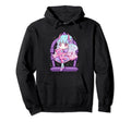Kawaii Pastel Goth Creepy Bear Hoodie - Minimalist Print for Adults - T-Shirt, Sweatshirt, Hoodie