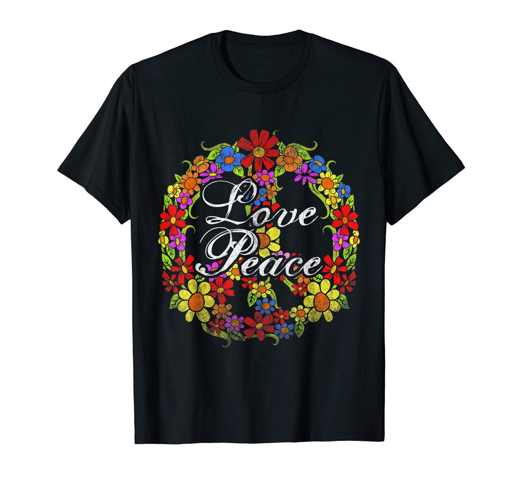 Hippie Peace Sign Gift T-Shirt - Fun Novelty Design Men Women - T-Shirt, Sweatshirt, Hoodie