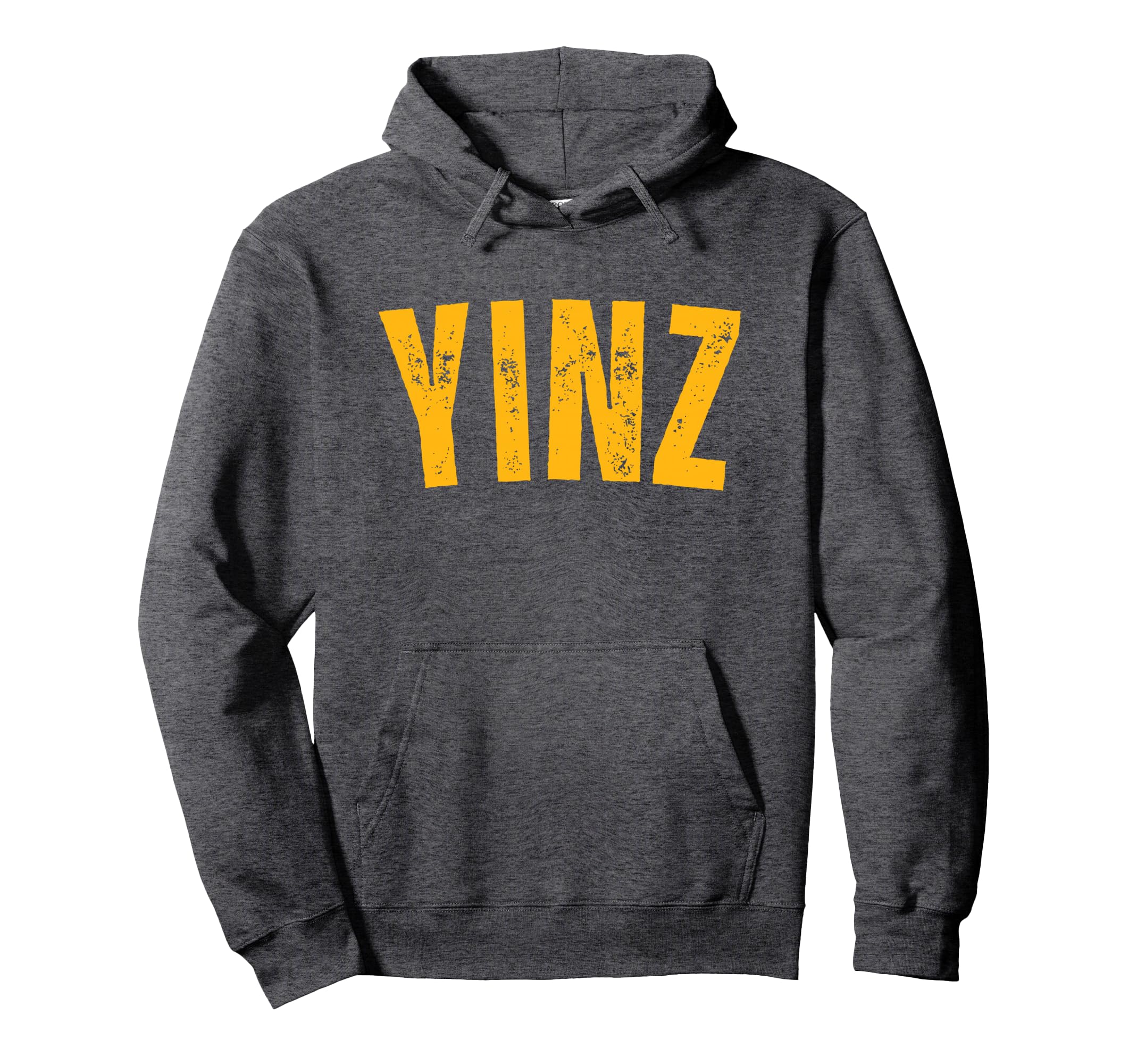 Yinz Funny Yinzers Pittsburgh Distressed Hoodie - Graphic Print Unisex - T-Shirt, Sweatshirt, Hoodie