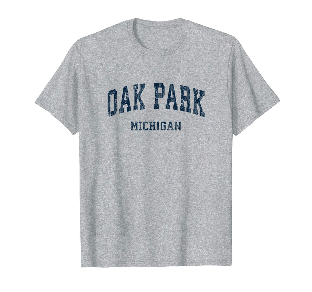 Oak Park Michigan Mi Varsity T-Shirt - Fun Novelty Design for Adults - T-Shirt, Sweatshirt, Hoodie