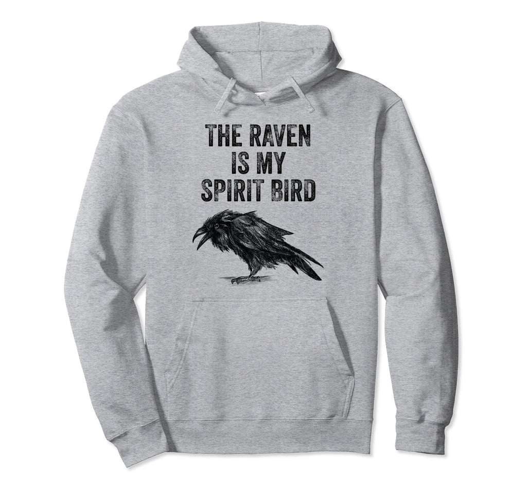 Raven Lover Spirit Bird Faded Hoodie - Trendy Graphic for Adults - T-Shirt, Sweatshirt, Hoodie