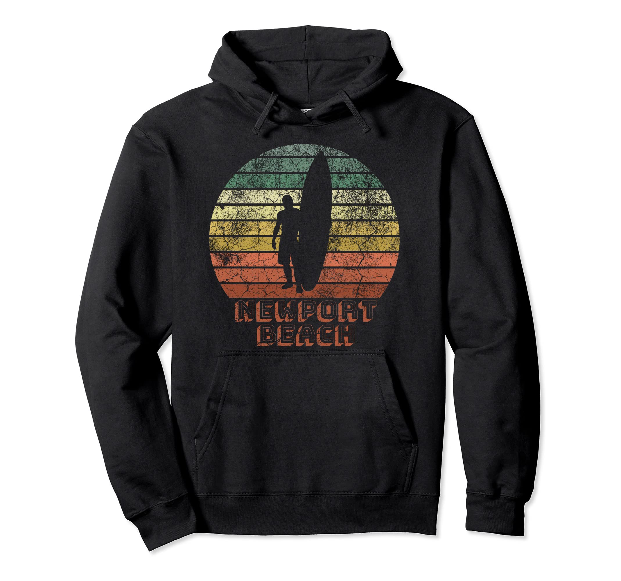 Newport Beach California Surfer Hoodie - Casual Everyday Wear for Adults - T-Shirt, Sweatshirt, Hoodie