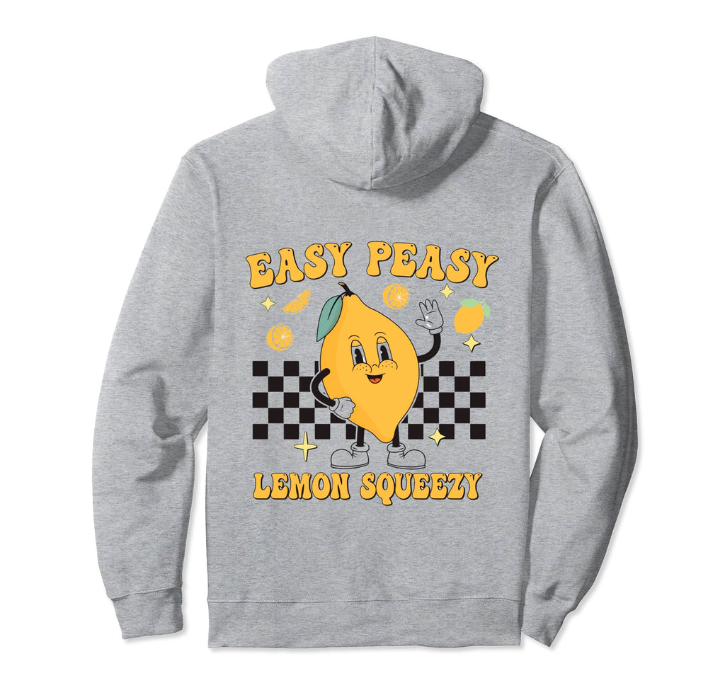 Easy Peasy Lemon Squeezy Midcentury Hoodie - Minimalist Print for Adults - T-Shirt, Sweatshirt, Hoodie