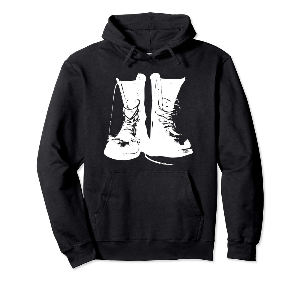 Grunge Rock Boots 90S Punk Rocker Band Hoodie - Graphic Print for Adults - T-Shirt, Sweatshirt, Hoodie