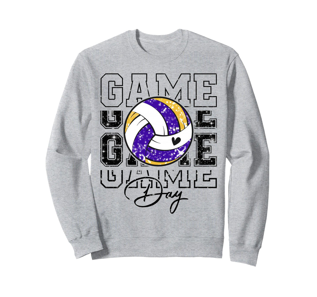 Volleyball Game Day Volleyball Sweatshirt - Fun Novelty Design Men Women - T-Shirt, Sweatshirt, Hoodie
