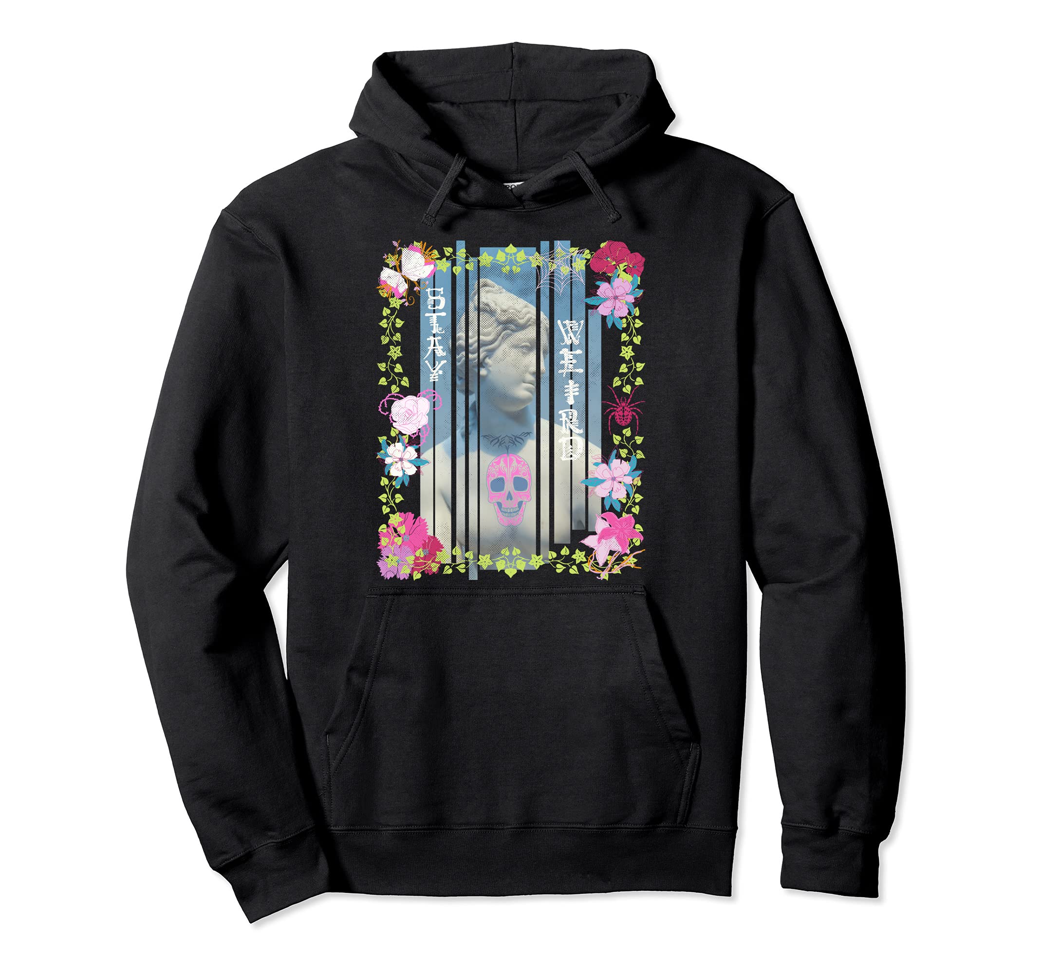 Stay Weird Creepy Pastel Goth Hoodie - Custom Art Print for Adults - T-Shirt, Sweatshirt, Hoodie
