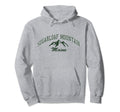 Sugarloaf Mountain Maine Distressed Hoodie - Minimalist Print Unisex - T-Shirt, Sweatshirt, Hoodie