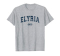 Elyria Ohio Oh Varsity Sports Navy T-Shirt - Minimalist Print Unisex - T-Shirt, Sweatshirt, Hoodie