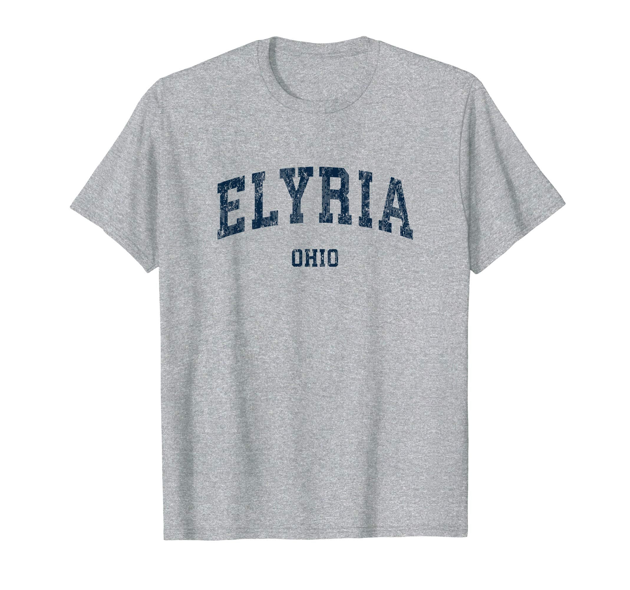 Elyria Ohio Oh Varsity Sports Navy T-Shirt - Minimalist Print Unisex - T-Shirt, Sweatshirt, Hoodie