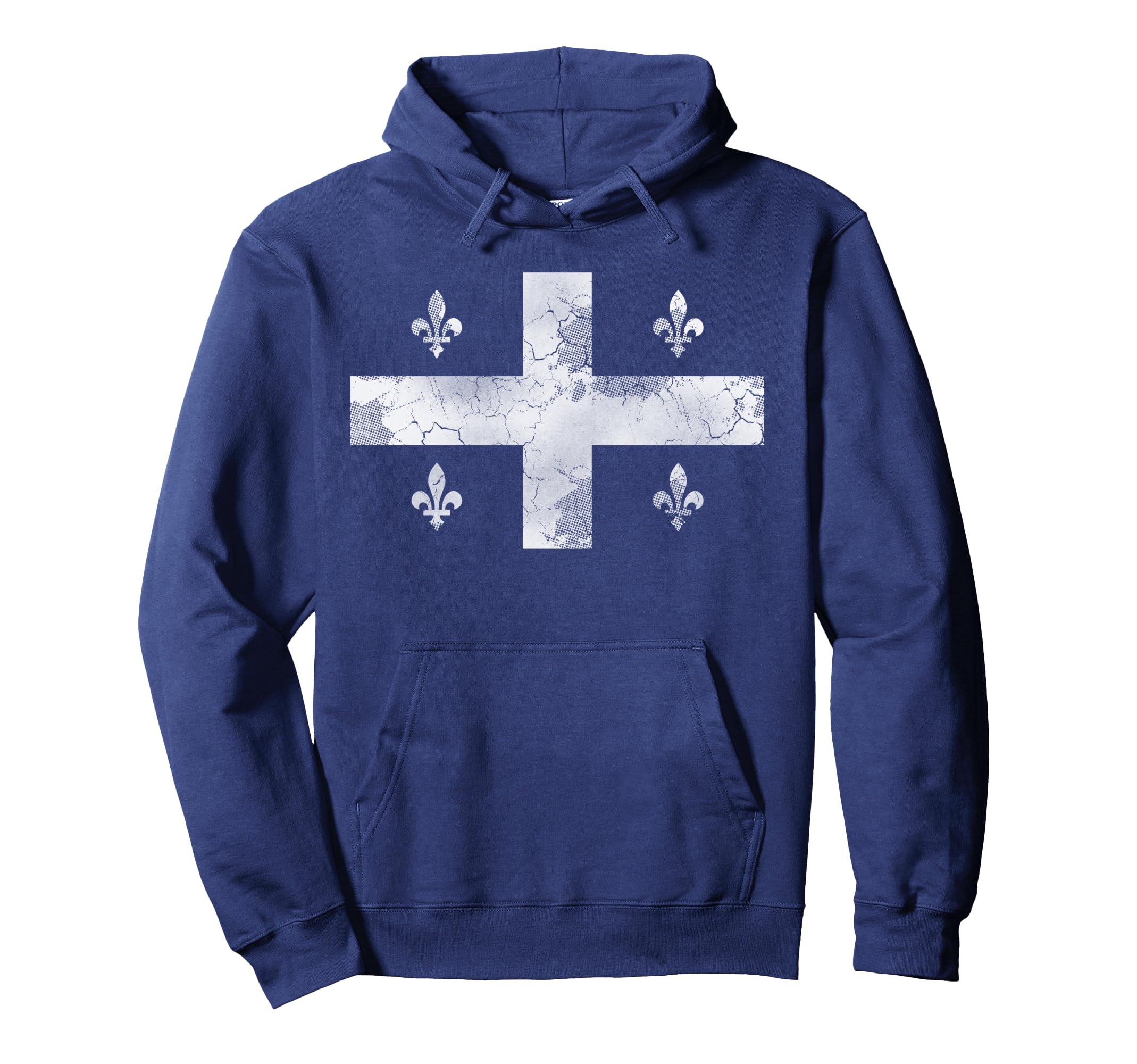 Quebec Montreal Flag Canada Hoodie - Casual Everyday Wear for Adults - T-Shirt, Sweatshirt, Hoodie