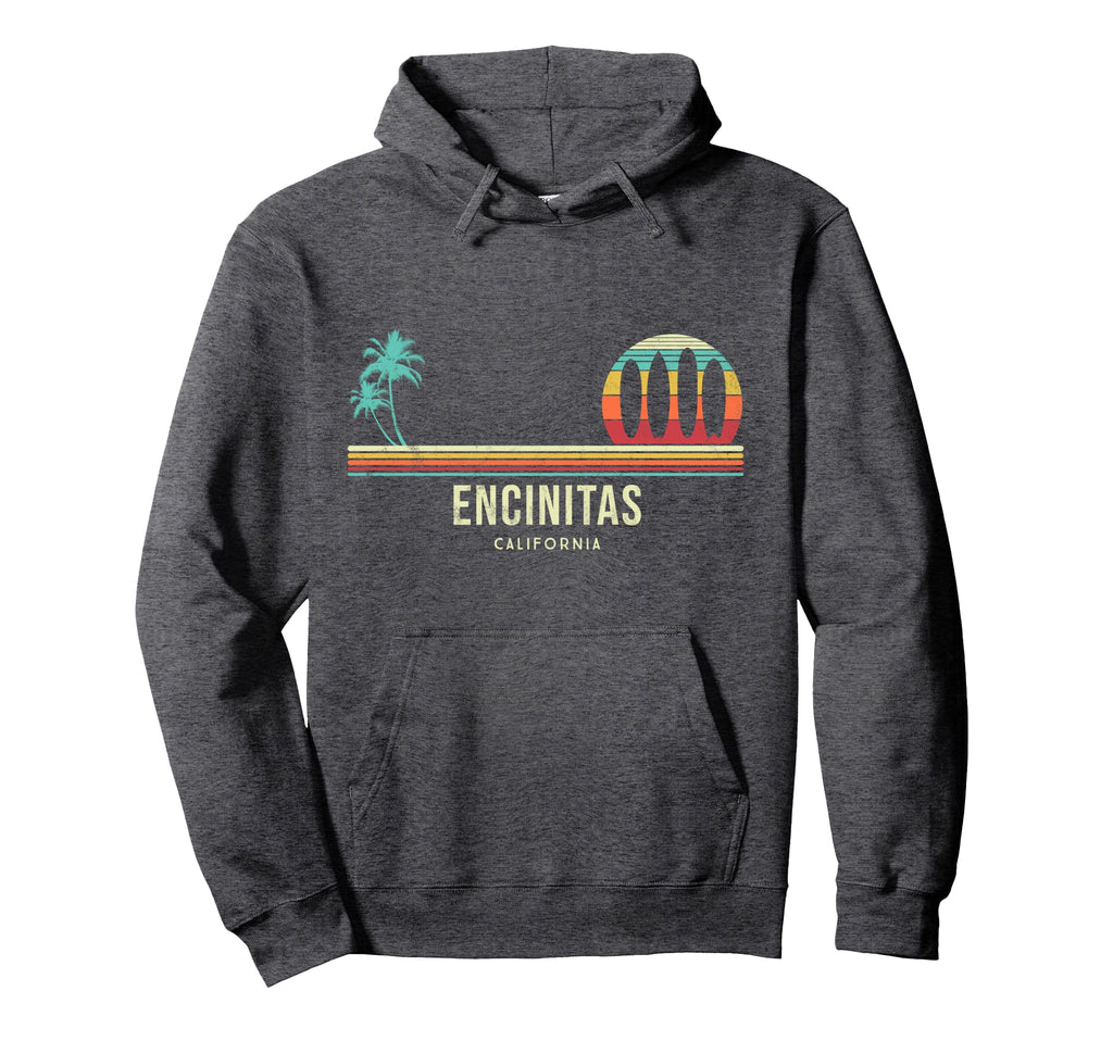 California Surf Encinitas Surf Board Hoodie - Graphic Print Men Women - T-Shirt, Sweatshirt, Hoodie