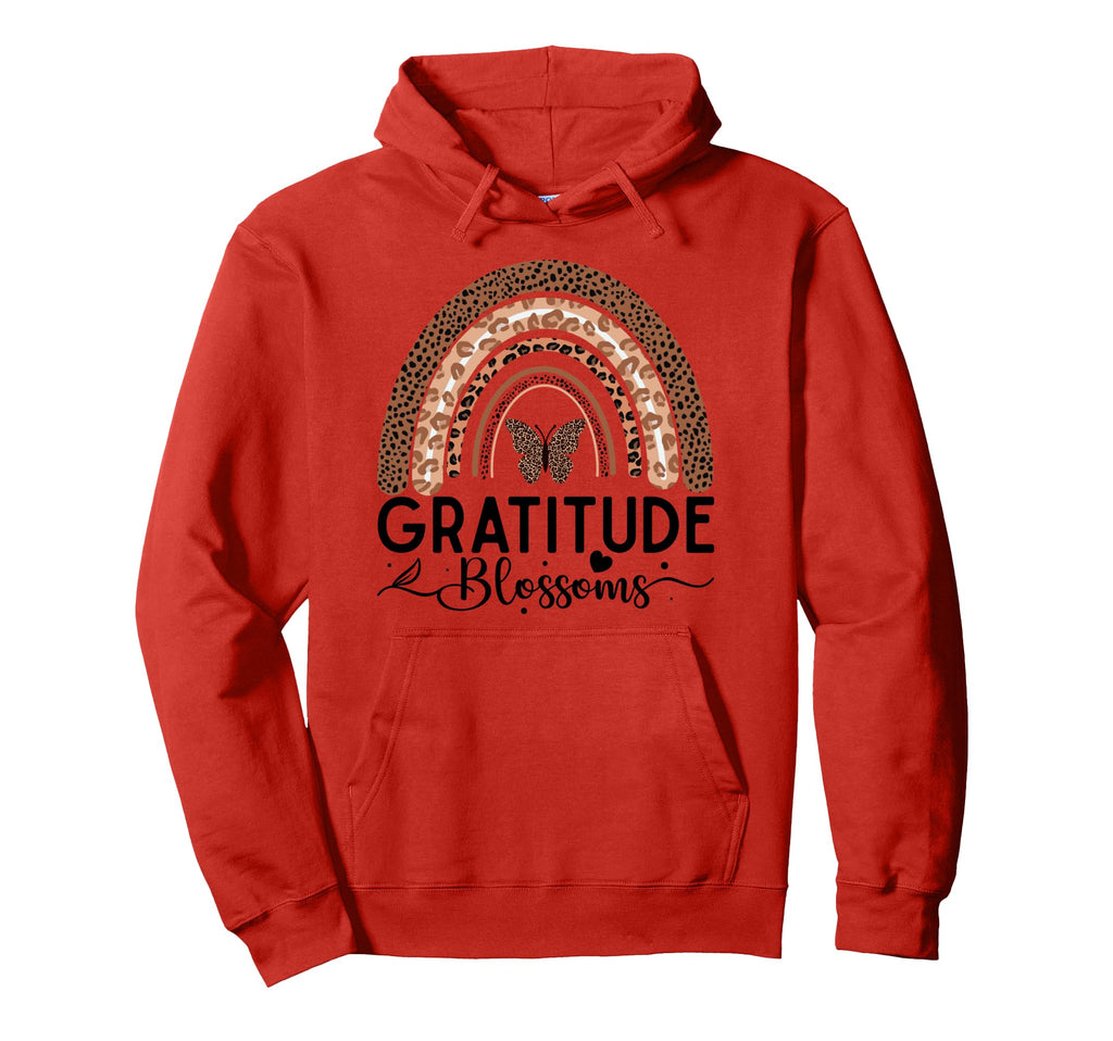 Wildly Grateful Leopard Rainbow Hoodie - Trendy Graphic for Adults - T-Shirt, Sweatshirt, Hoodie