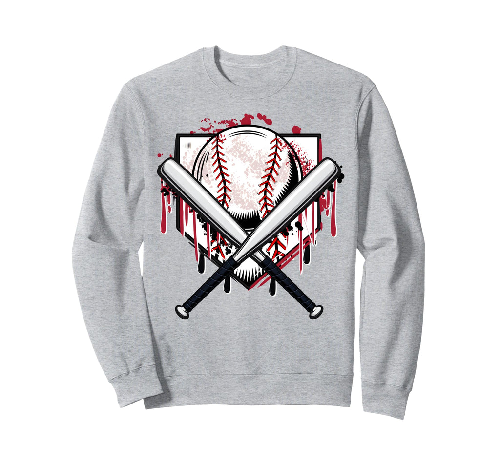 Baseball Drip Mama Home Plate Game Sweatshirt - Fun Novelty Design Unisex - T-Shirt, Sweatshirt, Hoodie