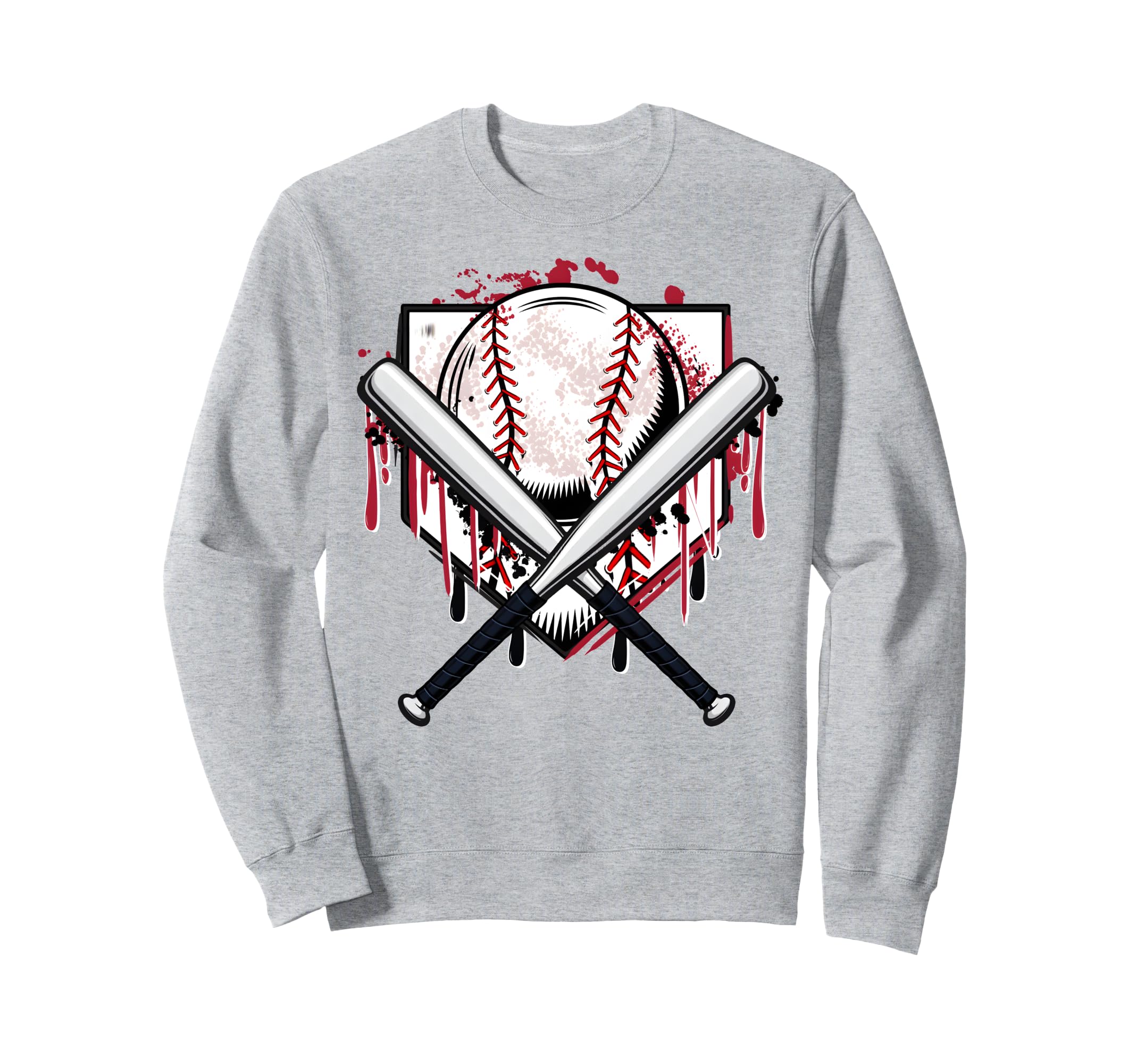 Baseball Drip Mama Home Plate Game Sweatshirt - Fun Novelty Design Unisex - T-Shirt, Sweatshirt, Hoodie