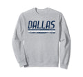 Dallas Texas Weathered Stripe Sweatshirt - Fun Novelty Design for Adults - T-Shirt, Sweatshirt, Hoodie
