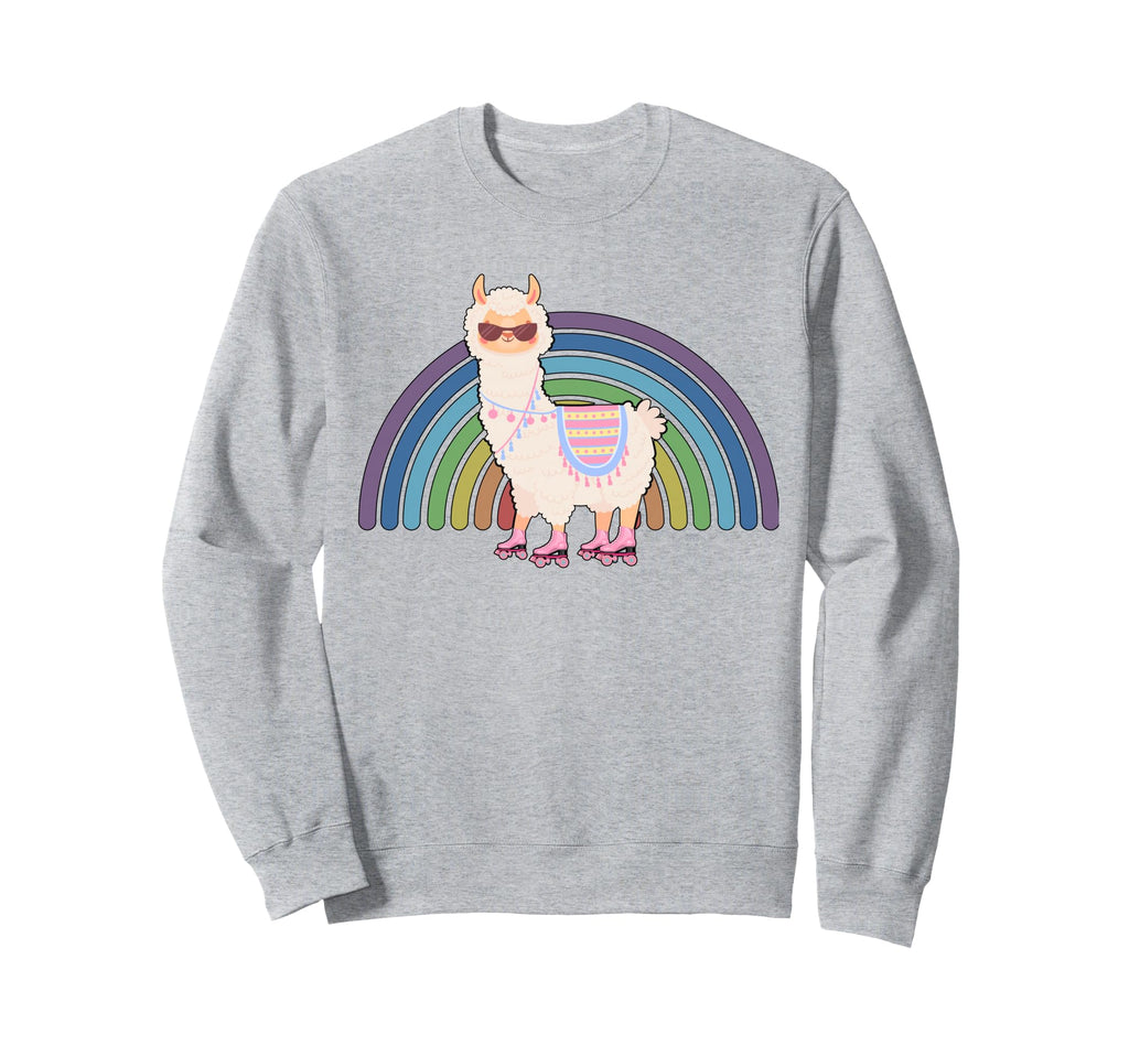 Llama Roller Skate Funny 70S 80S Sweatshirt - Custom Art Print for Adults - T-Shirt, Sweatshirt, Hoodie