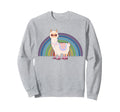 Llama Roller Skate Funny 70S 80S Sweatshirt - Custom Art Print for Adults - T-Shirt, Sweatshirt, Hoodie