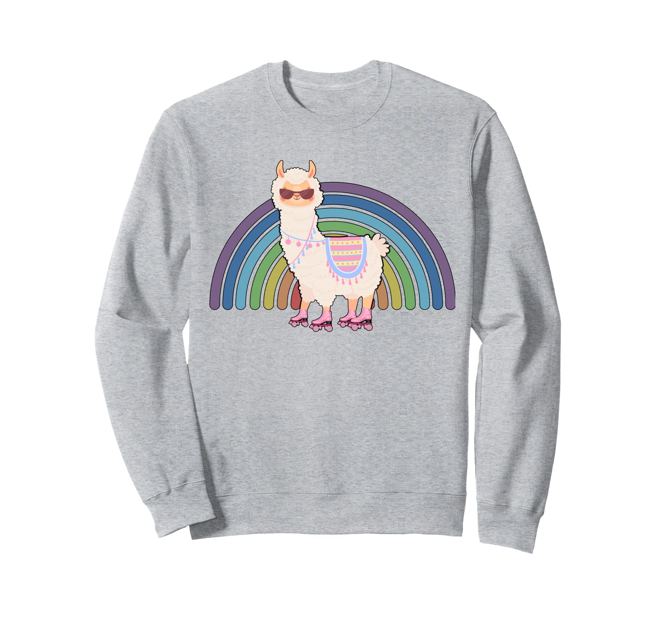 Llama Roller Skate Funny 70S 80S Sweatshirt - Custom Art Print for Adults - T-Shirt, Sweatshirt, Hoodie