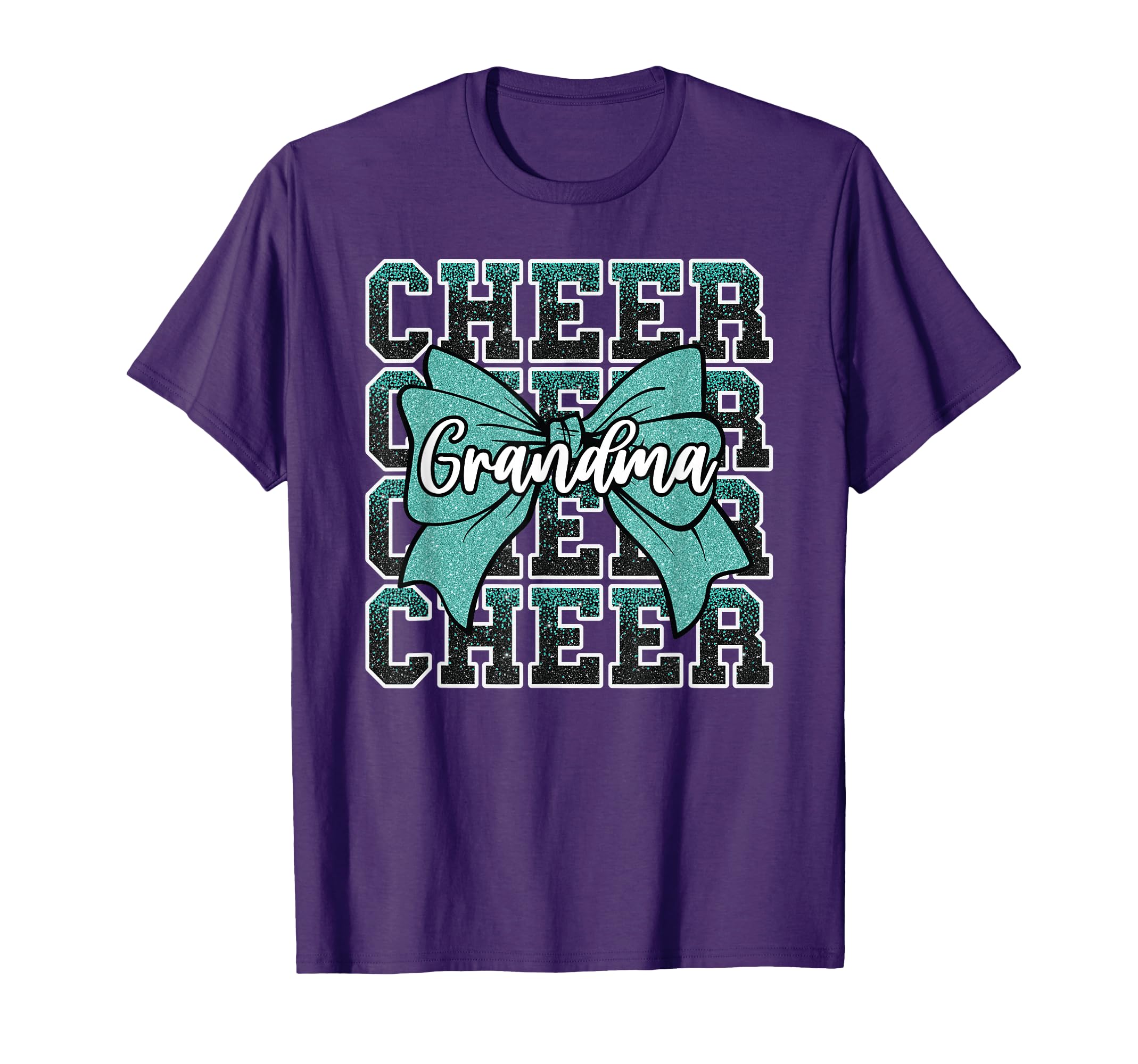 Cheer Grandma Bow Sport Cheerleader T-Shirt - Novelty Apparel Unisex - T-Shirt, Sweatshirt, Hoodie