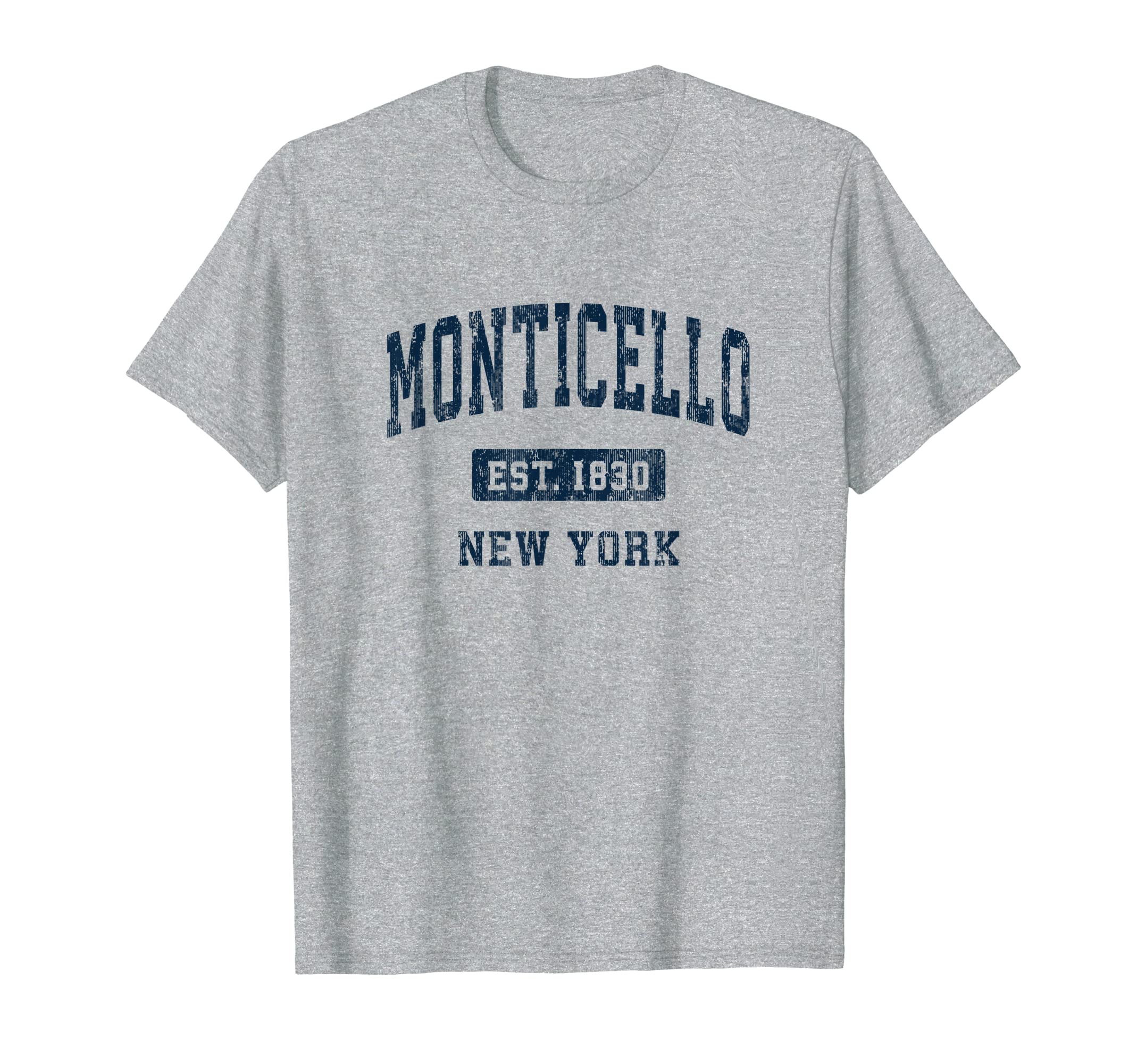 Monticello New York Ny Athletic Sports T-Shirt - Trendy Graphic for Adults - T-Shirt, Sweatshirt, Hoodie