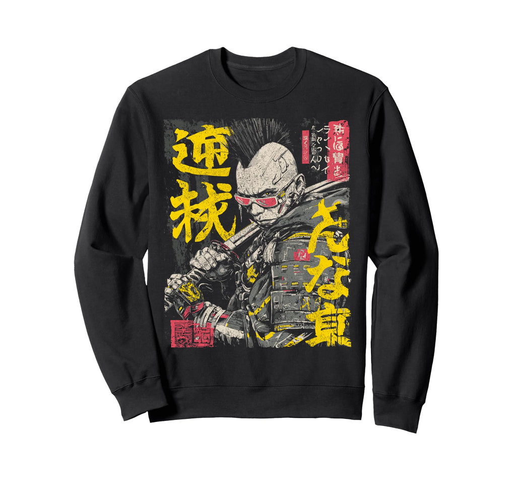 Japanese Streetwear Futuristic Sweatshirt - Custom Art Print Unisex - T-Shirt, Sweatshirt, Hoodie