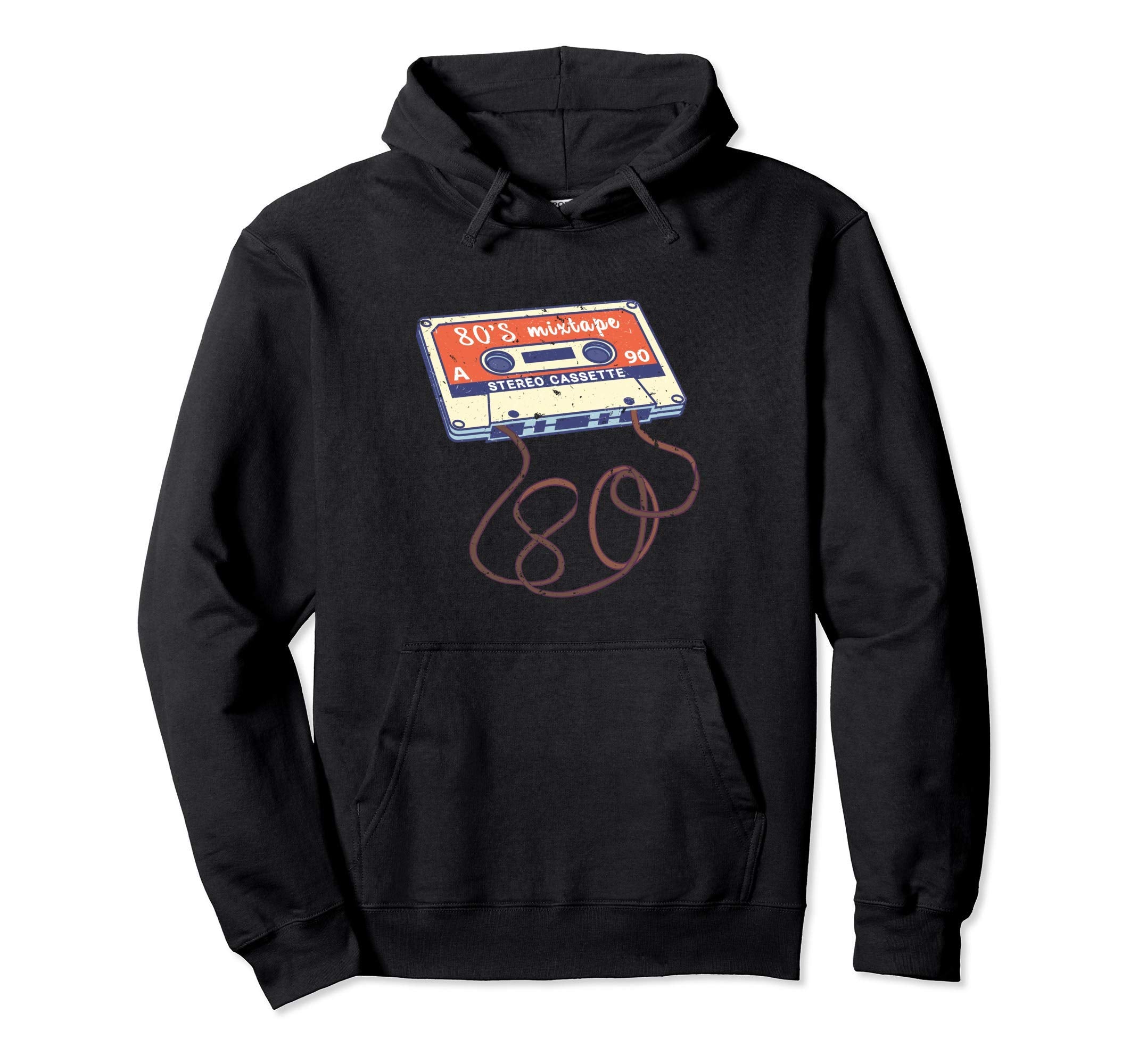 80S Mixtape Audio Cassette Music Lovers Hoodie - Trendy Graphic Men Women - T-Shirt, Sweatshirt, Hoodie