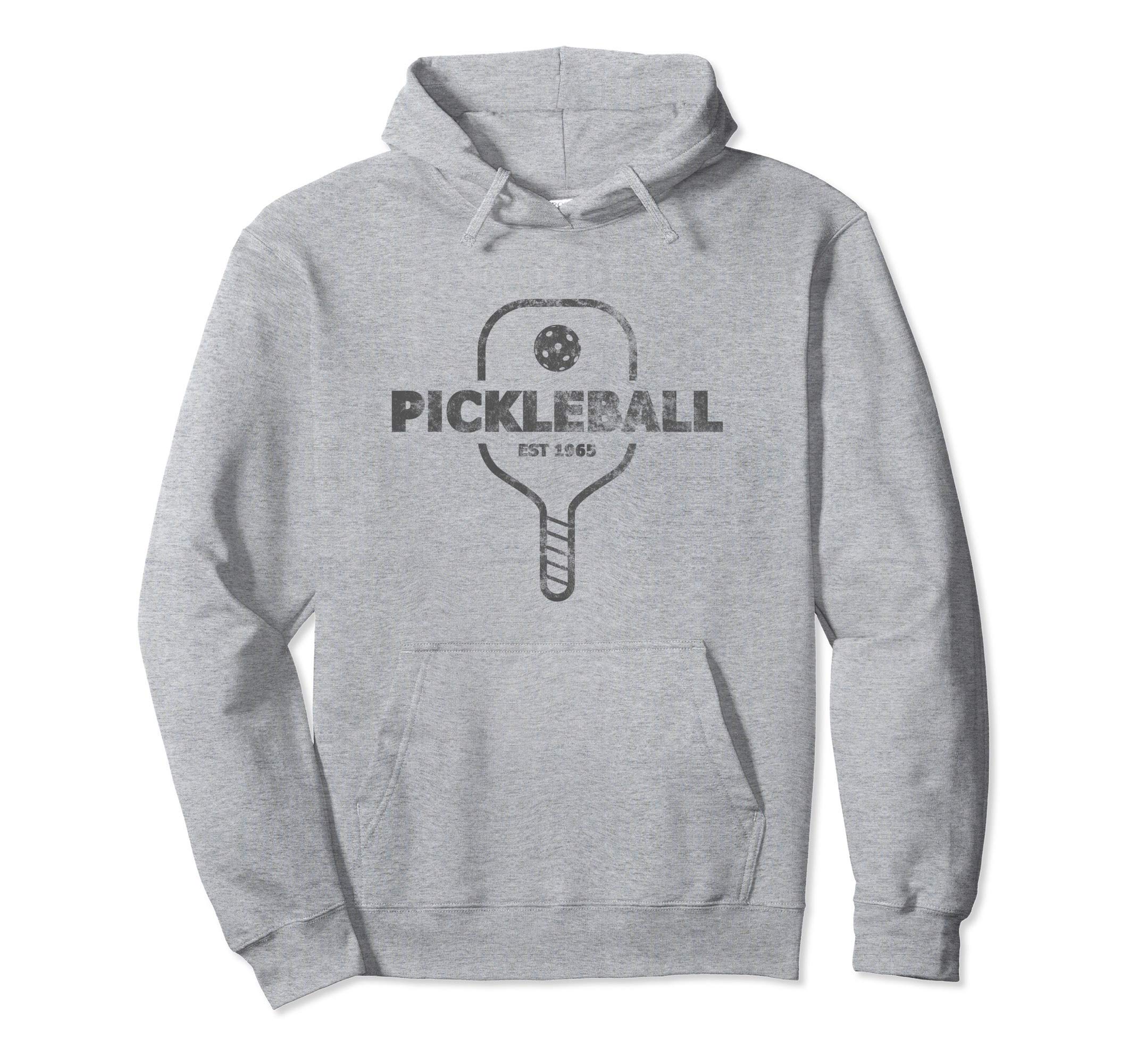 Pickleball Est 1965 Distressed Hoodie - Graphic Print for Adults - T-Shirt, Sweatshirt, Hoodie