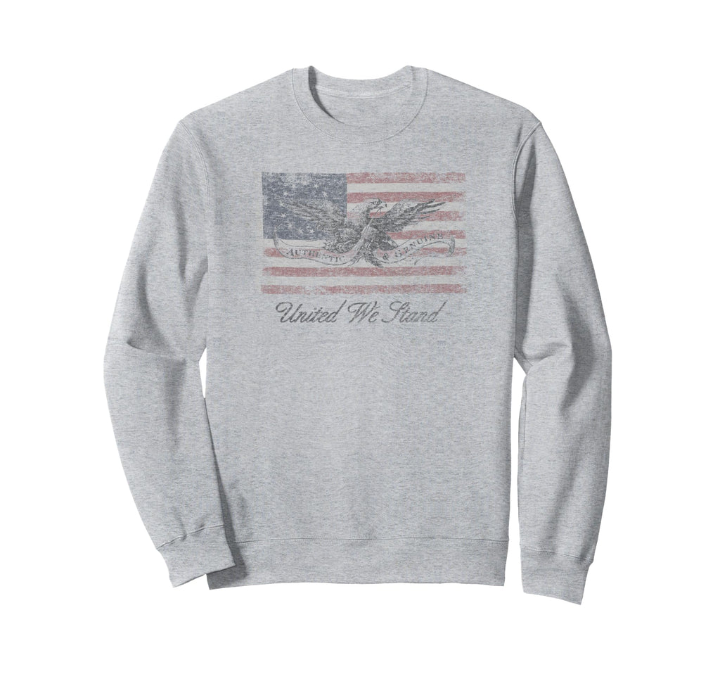 Trendy Distressed American Flag Sweatshirt - Streetwear Style Unisex - T-Shirt, Sweatshirt, Hoodie