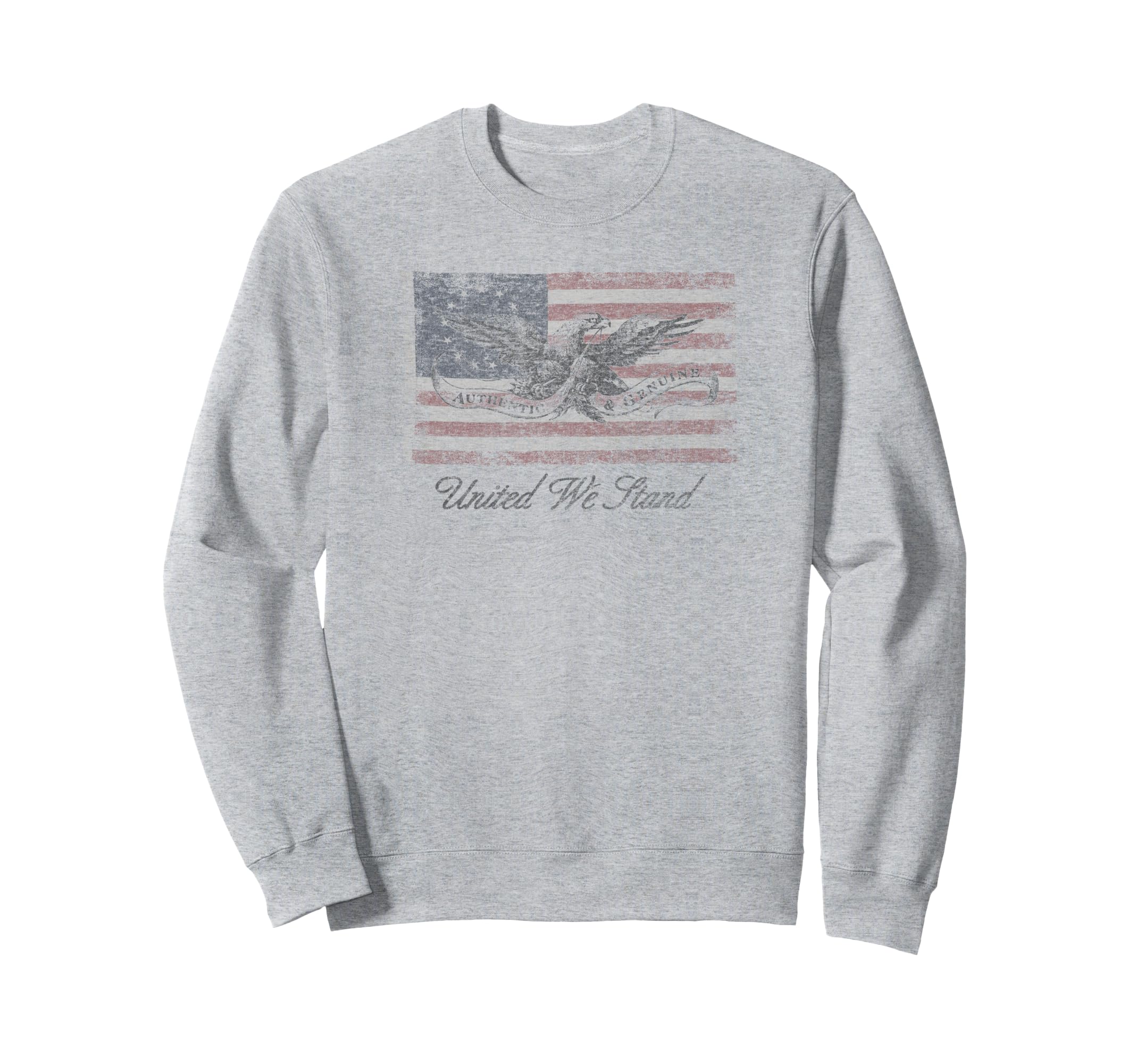 Trendy Distressed American Flag Sweatshirt - Streetwear Style Unisex - T-Shirt, Sweatshirt, Hoodie