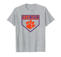 Clemson Tigers Baseball Homeplate Gray T-Shirt - Unique Graphic Unisex - T-Shirt, Sweatshirt, Hoodie