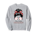 Busy Raising Ballers Messy Bun Funny Sweatshirt - Unique Graphic Men Women - T-Shirt, Sweatshirt, Hoodie
