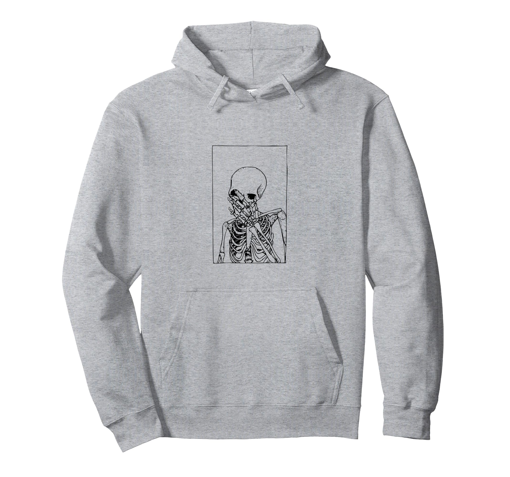 Aesthetic Skeleton Hoodie - Graphic Print Unisex - T-Shirt, Sweatshirt, Hoodie