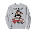 Hot Mess Always Stressed Baseball Sweatshirt - Graphic Print for Adults - T-Shirt, Sweatshirt, Hoodie
