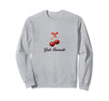 Gods Favourite Coquette Cherry Bow Sweatshirt - Minimalist Print Men Women - T-Shirt, Sweatshirt, Hoodie
