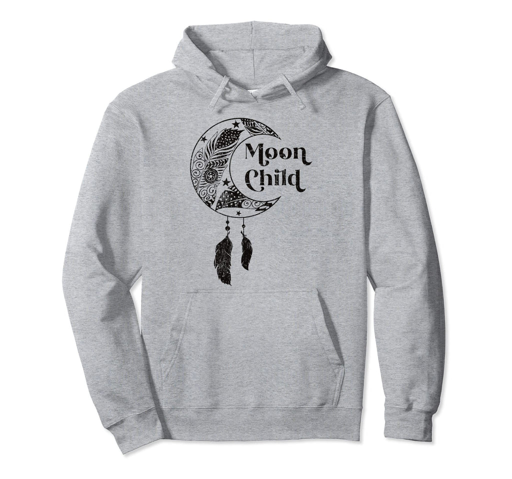 Moon Child Hippie Boho Dream Catcher Hoodie - Unique Graphic Unisex - T-Shirt, Sweatshirt, Hoodie