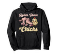 Roller Skating Skate 1970S Chicken Hoodie - Novelty Apparel Men Women - T-Shirt, Sweatshirt, Hoodie