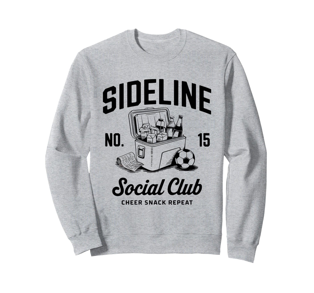 Sideline Social Club Soccer Mom Sweatshirt - Minimalist Print Men Women - T-Shirt, Sweatshirt, Hoodie